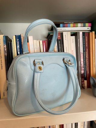 Borsa a mano Puma baby blue Y2K vinile speedcat