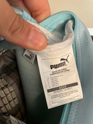 Borsa a mano Puma baby blue Y2K vinile speedcat