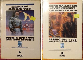 Lote PREMIO UPC NOVELA CORTA 1993 + 1995 (NOVA CF)