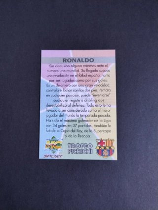 RONALDO NAZARIO 1997 MUNDICROMO PICHICHI BARCELONA