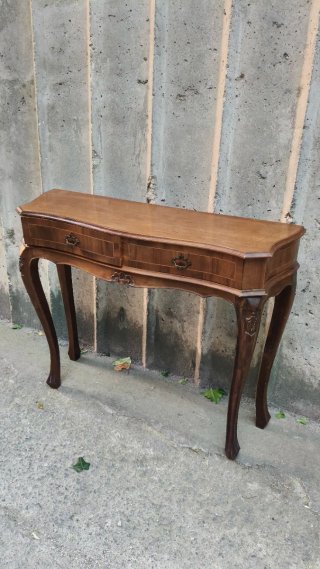 Console in noce stile veneziano