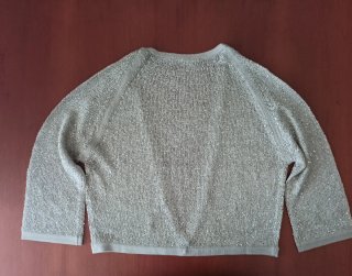 Torera lentejuelas Tintoretto beige/dorada Talla Ú