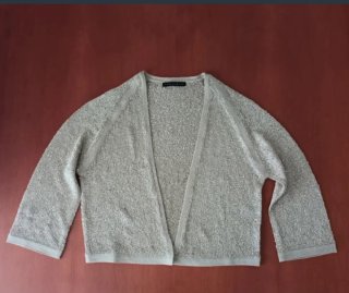 Torera lentejuelas Tintoretto beige/dorada Talla Ú