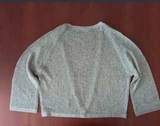 Torera lentejuelas Tintoretto beige/dorada Talla Ú