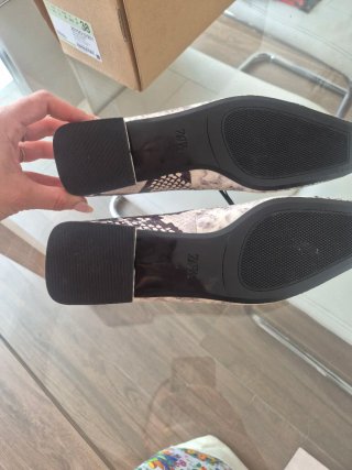 Bailarinas Zara efecto piel serpiente T.38