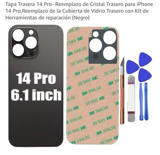 Carcasa trasera (cristal) para iPhone 14 pro