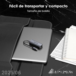 WAVLINK Adaptador USB-C a Ethernet 5Gbps Wifi 6e