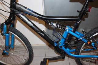 Bicicleta de montaña Btwin 24 pulgadas.