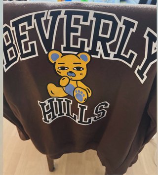 Sudadera Zara Mujer Marrón Cremallera