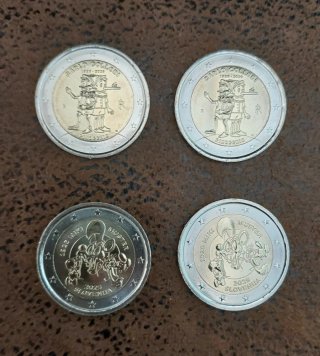 LOTE 4 MONEDAS CONMEMORATIVAS