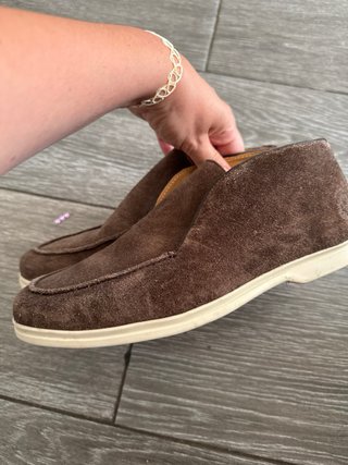 Mocasines de ante marrones