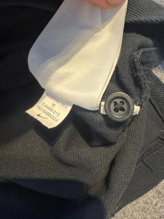 Polo Nike Negro Bordado Talla M