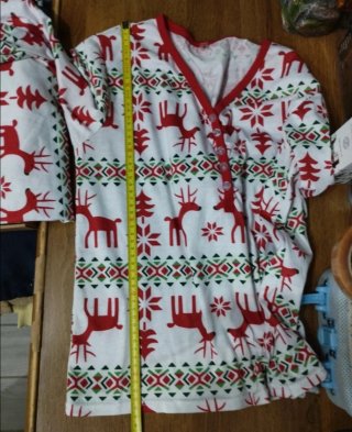 Pijama dos piezas reno y copo de nieve