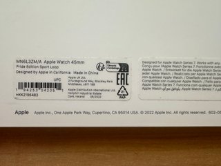 Apple Watch 45mm. Pride 2022 Sport Loop