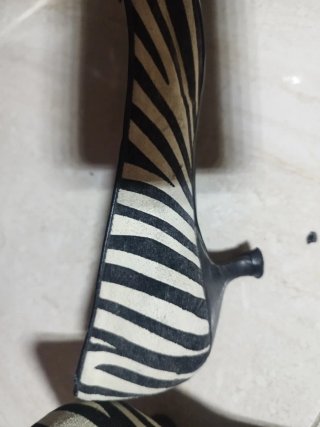 Tacones Pico Estampado Cebra