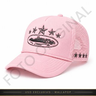 Gorra Trucker Rosa Premium Bordada – Rejilla Ajust