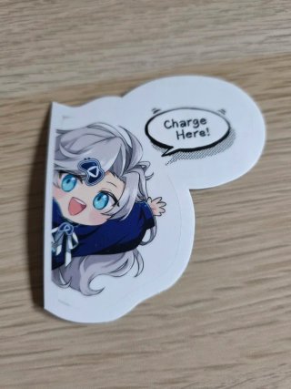 Pegatina exclusiva Charge Here!