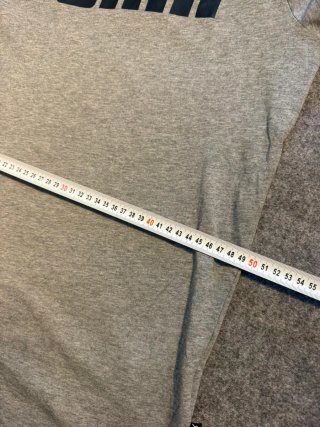 Camiseta Puma Logo Grande Gris Talla M