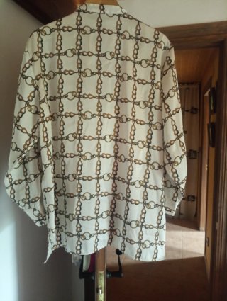 Blusa Zara Estampada Cadenas