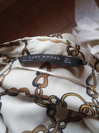 Blusa Zara Estampada Cadenas