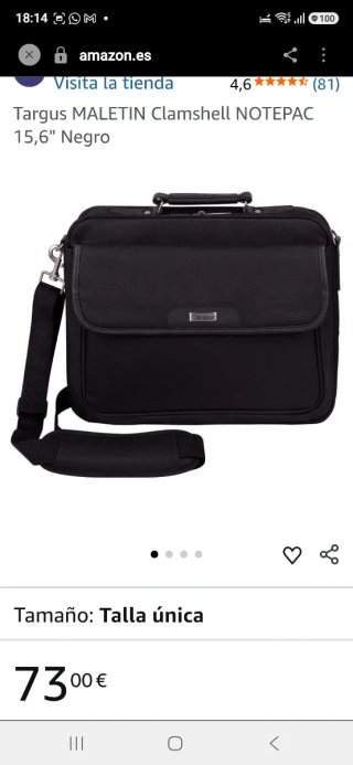 Maletín Targus Negro para Portátil/Tablet