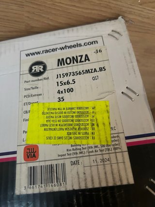 Llanta Racer Racing Monza 15x6.5 4x100