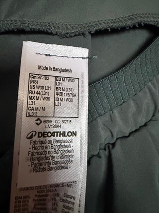 Pantalón deportivo Decathlon color verde azulado