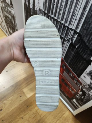 Sandalias Pitillos Azul Marino y Plata