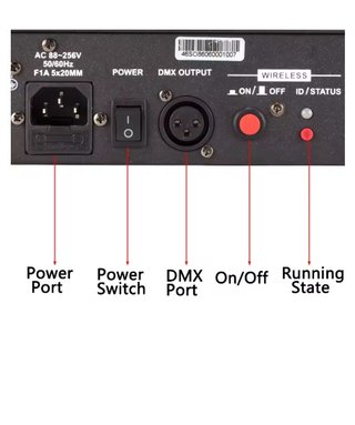 Controlador DMX 512 Inalámbrico 24 Canales