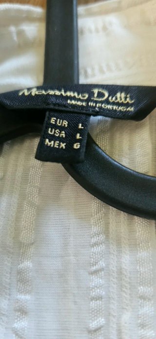 Camisa Massimo Dutti Blanca Talla L