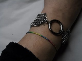 Pulsera Chainmail Acero Inoxidable Hecha a Mano