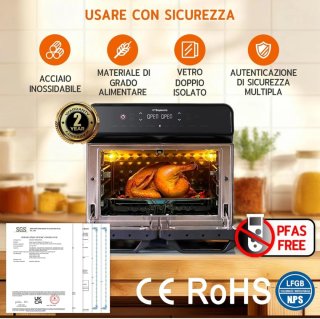 Freidora de Aire HYSapientia 6 en 1. Sin estrenar.