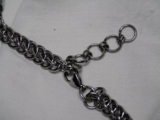 Collar Chainmail Acero Inoxidable Amatista