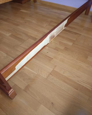 Cabecero y pie de cama. Pino 135cm