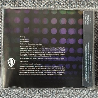 CD Madonna Hung Up Promo
