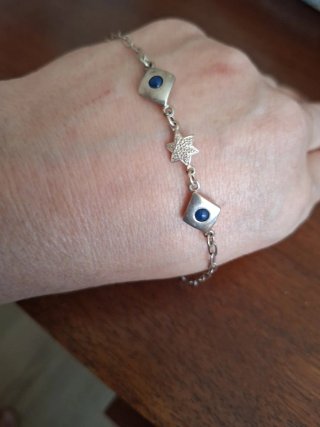 Pulsera Plata con Dijes
