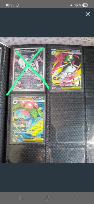 Carta Pokémon Mega Venusaur y Mega Gardevoir