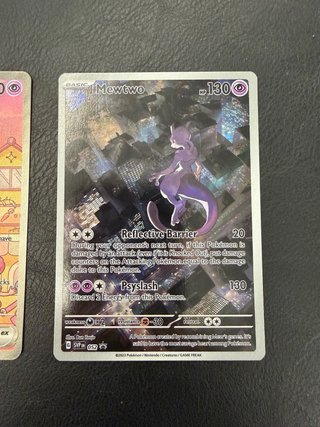 Lote Cartas Pokémon Snorlax, Mewtwo, Mew EX