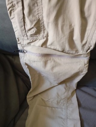 Pantalón Columbia Desmontable Beige T 32 chico