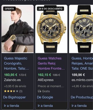 Reloj Guess GS Frontier Cronógrafo Dorado