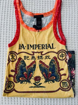 Camiseta Custo Barcelona Mariposa Esta NUEVA !!