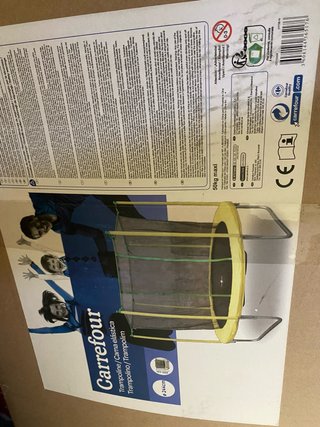 Cama elástica Carrefour 244cm con red