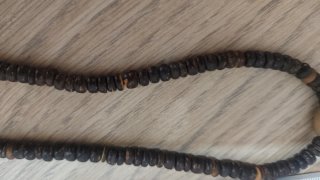 Collana etnica vintage legno elefanti