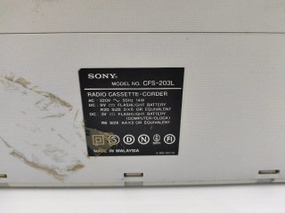 Sony CFS-203L Radio Cassette Boombox