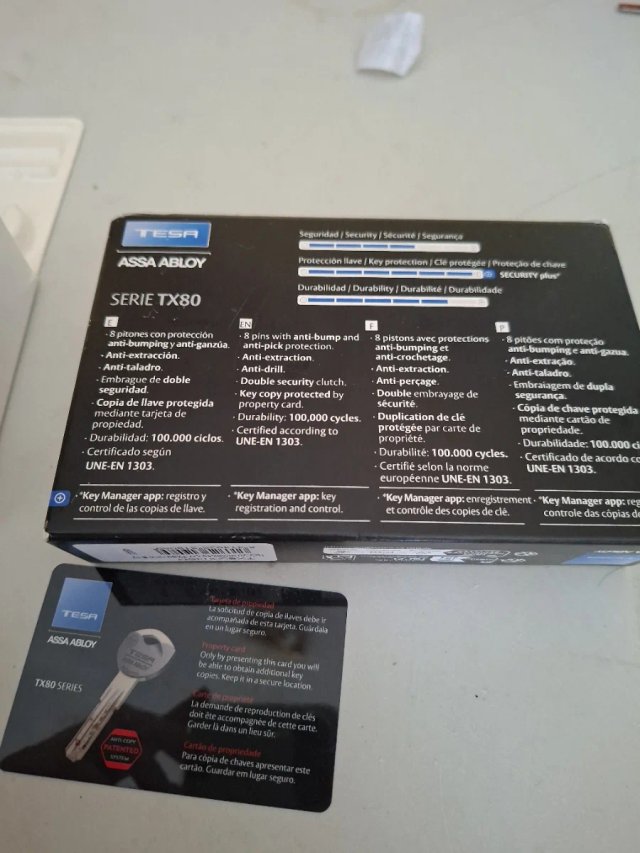 Cilindro TESA Serie TX80 Alta Seguridad