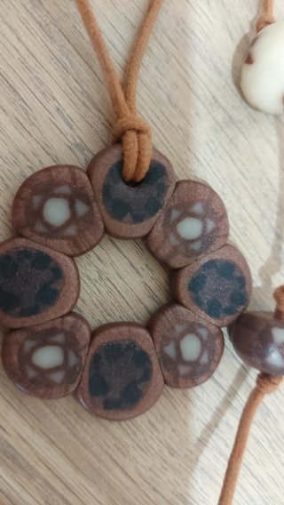 Collana etnica perline lavorate