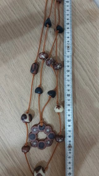 Collana etnica perline lavorate