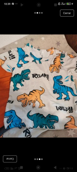 Lote Conjunto Pijama Dinosaurios Niños
