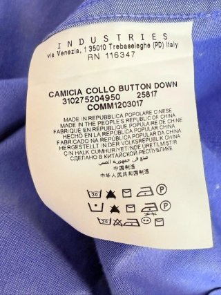 Marina Yachting Camicia Uomo 43 XL Slim Azzurra