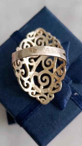 Anillo Filigrana Plata Tipo Lanzadera